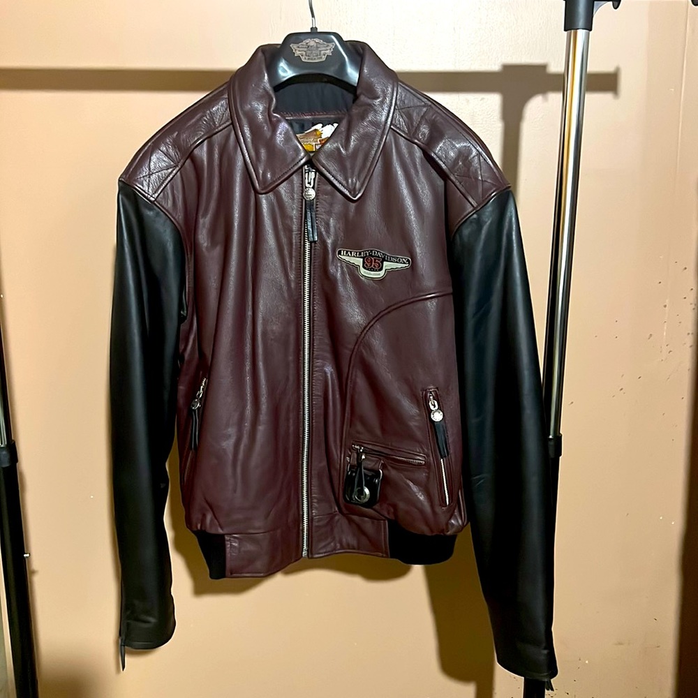 Harley Davidson 95th Anniversary leather jacket.